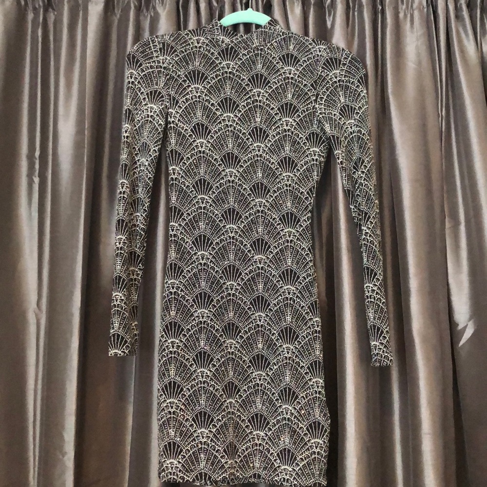 Stretchy sparkly mini dress